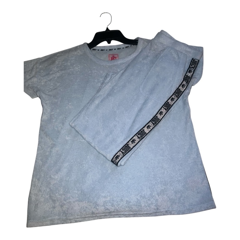 Juicy Couture Soft light Blue terry cloth Lounge Set - Picture 10 of 14